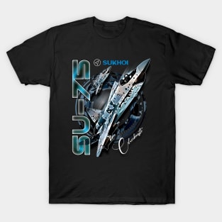 SU-75 Checkmate Stealth Fighter Aircraft T-Shirt